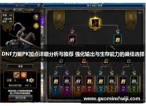 DNF力驱PK加点详细分析与推荐 强化输出与生存能力的最佳选择